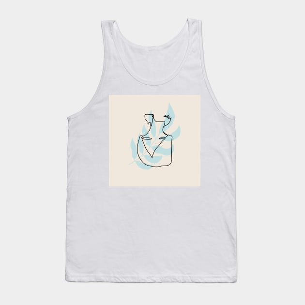 puristic line art Tank Top by NJORDUR